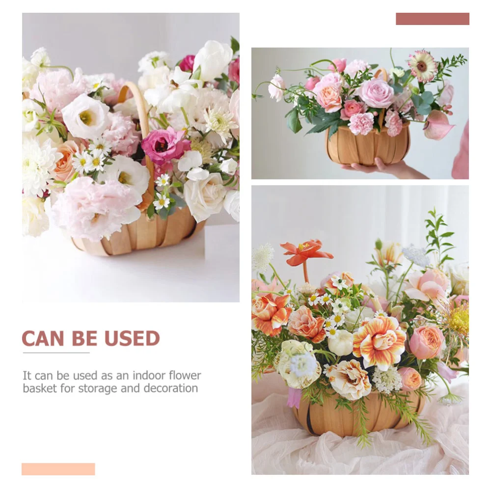 Flower Arrangement Basket Portable Artificial Flower Basket Flower Shop Supply