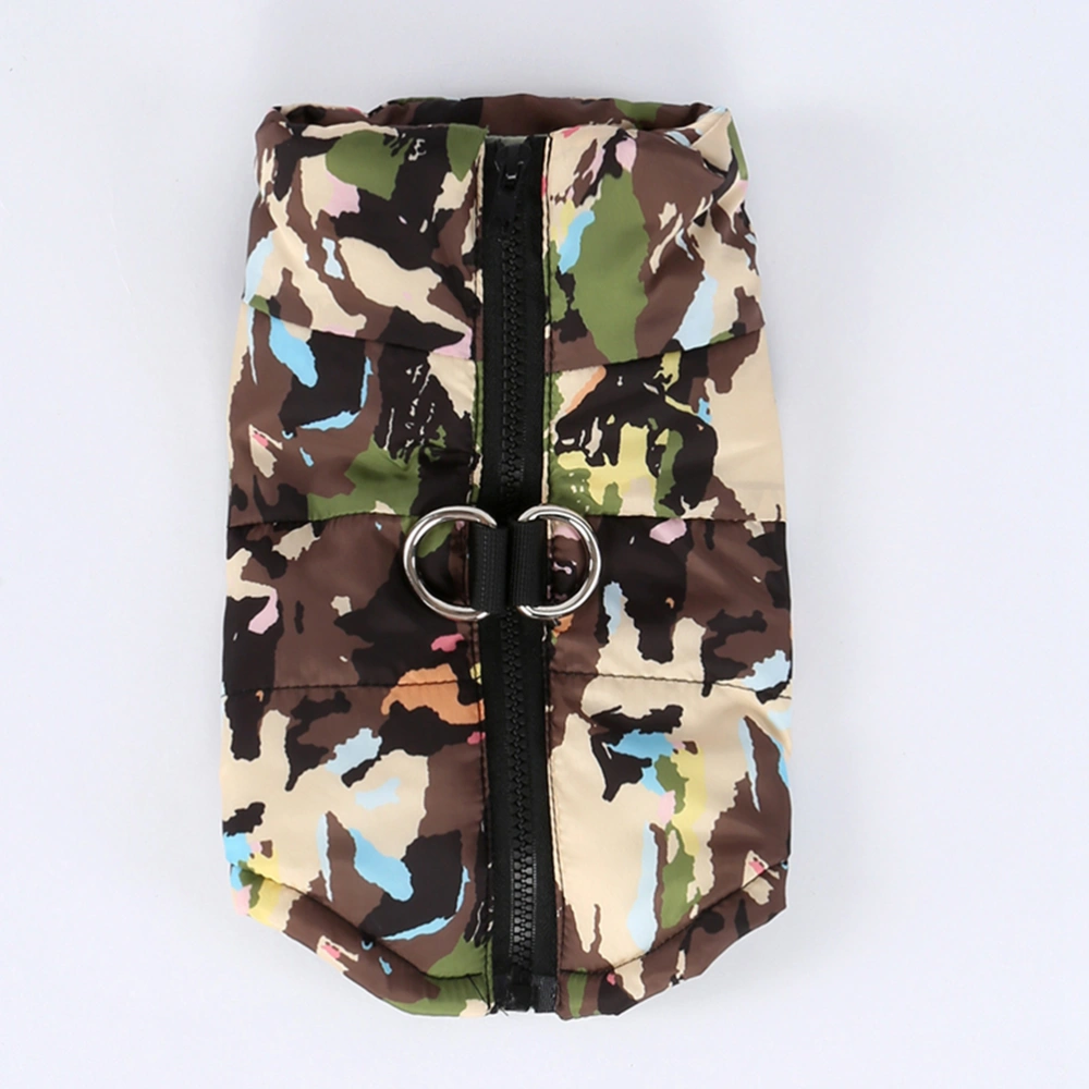 Camouflage Pattern Pet Dog Winter Vest Warm Pet Coat Dog Outdoor Vest Pet Dog Clothes for Dog Pet Size XXL