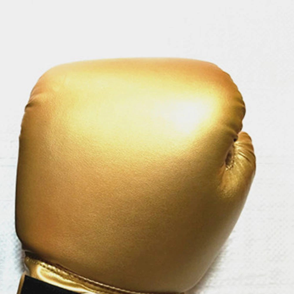 1 Pair Children Boxing Gloves Pearly Lustre Pure Color Boxing Gloves Sponge Forming Liner Boxing Gloves Stylish Boxing Sandbag Gloves for Kids Wearing Golden