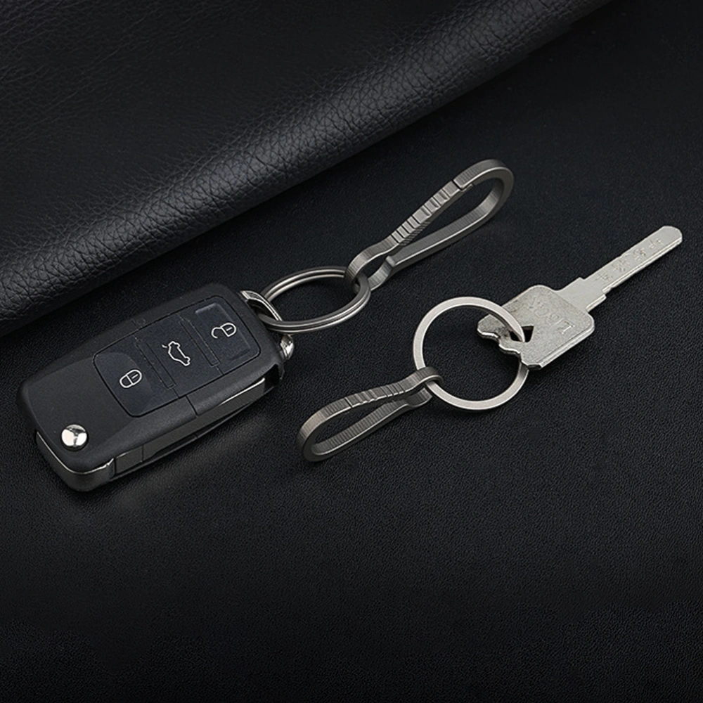 Titanium Alloy Keyring Multi Function Tool Keychains Key Chain Ring Holder