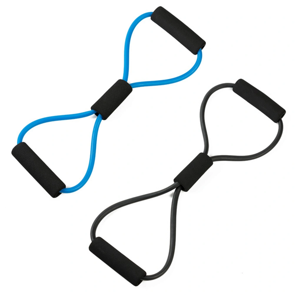 5pcs 8 Type Chest Developer Chest Shaping Band Resistance Bands Pulling Rope Exercise Stretch for Fitness Yoga (Blue + Green + Black + Red + Yellow)