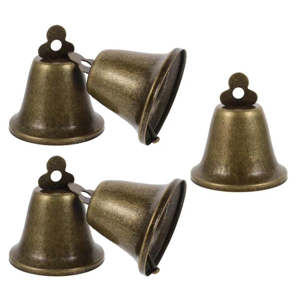 5pcs Iron Cattle Bells Sheep Bells Pet Collar Ornaments Farming Accessories (Bronze)