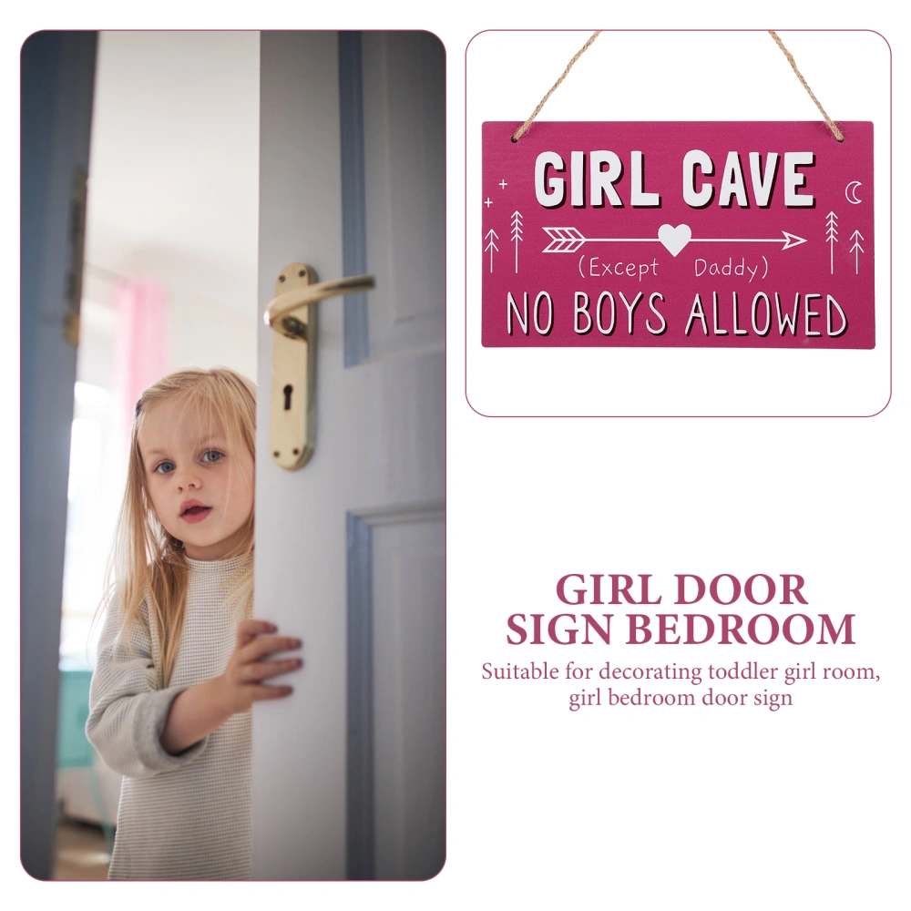 Creative Hanging Girl Bedroom Door Sign Adorable Girl Room Doorplate Hanging Decor