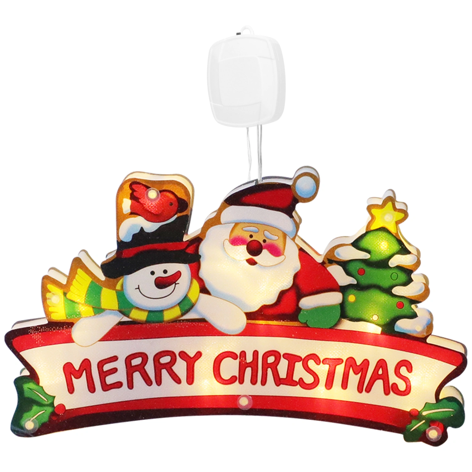 Christmas Theme Light Sucker Light LED Decorative Lights Xmas Showcase Light