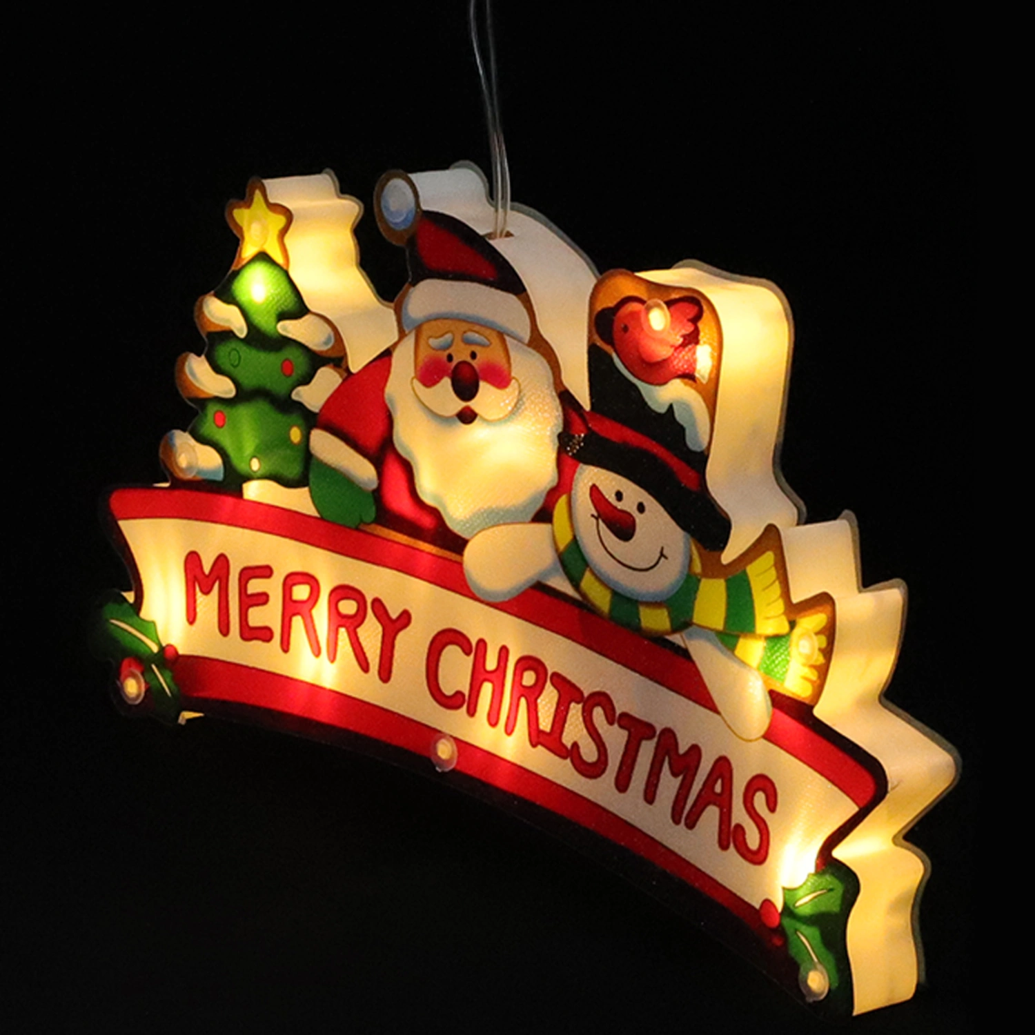 Christmas Theme Light Sucker Light LED Decorative Lights Xmas Showcase Light