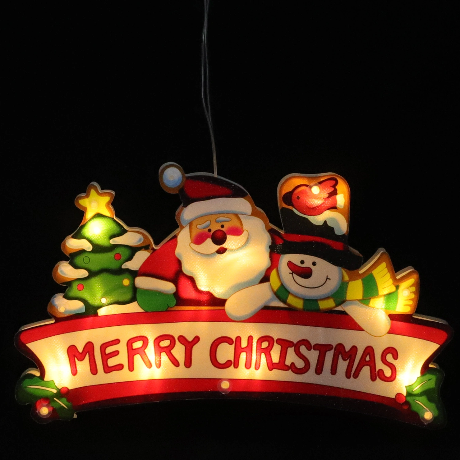 Christmas Theme Light Sucker Light LED Decorative Lights Xmas Showcase Light