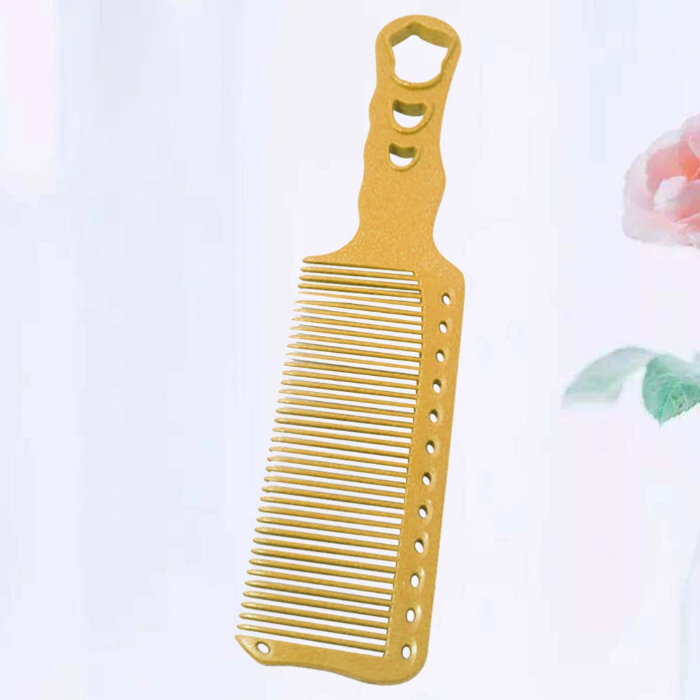 Resin Combs Hair Cutting Comb Hair Shearing Comb Haircut Supplies Accessories Hair Supplies for Men Women Salon (Yellow)