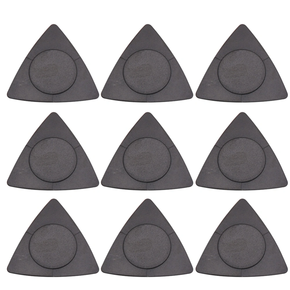 20pcs Folk Guitar Picks Triangle Black Guitar Picks Anti-slip Style ABS Material Picks Guitar Accessories