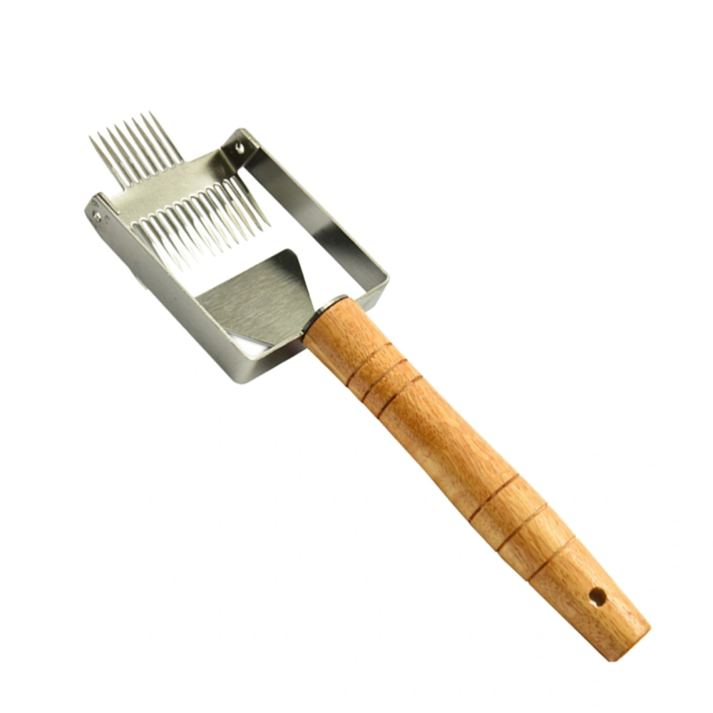 Beekeeping Tools 2 In 1 Honey Scraper Fork Stainless Steel Beekeeper Honey Collecting Fork Beekeeping Equipment