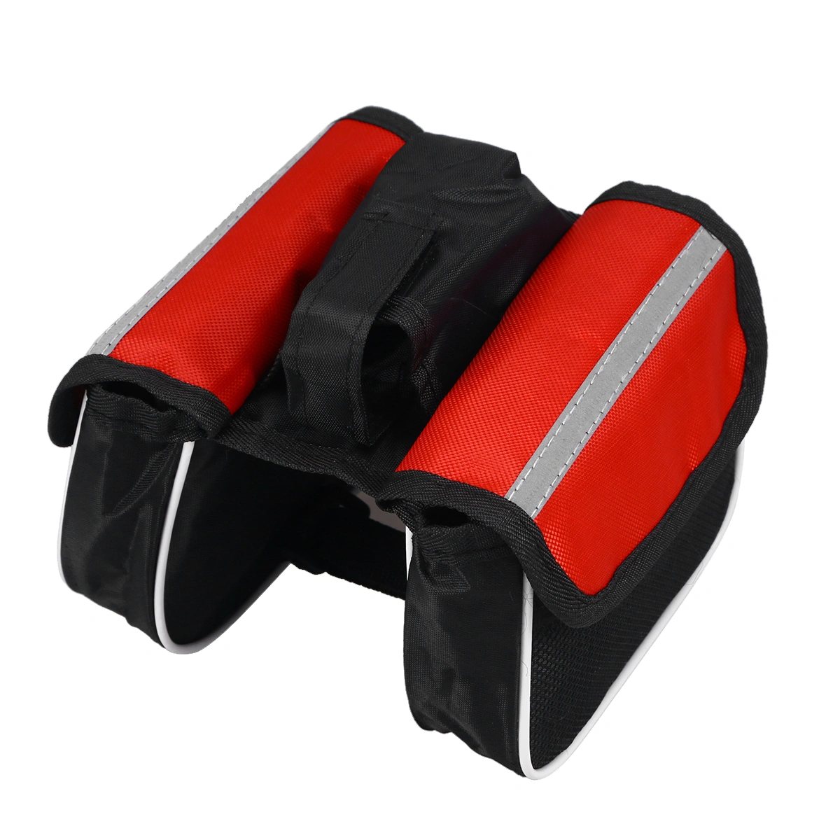 Cycling Bike Tube Handlebar Bag Reflective Road Bike MTB Bag (Red)