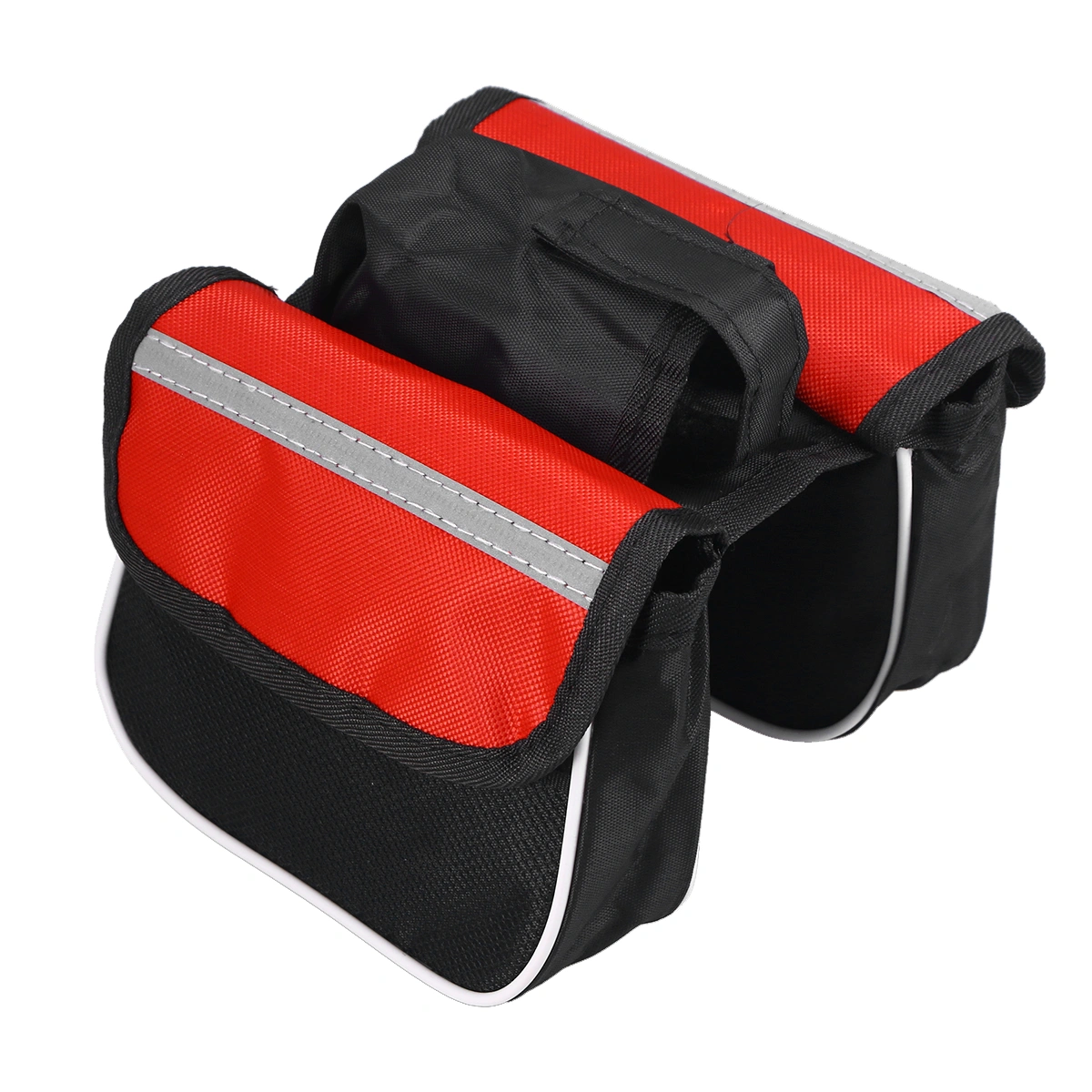 Cycling Bike Tube Handlebar Bag Reflective Road Bike MTB Bag (Red)