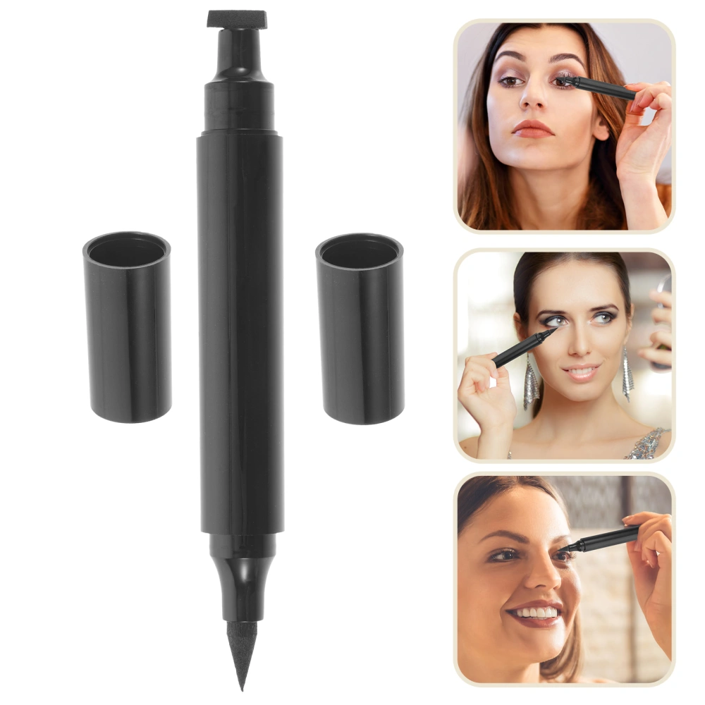 Eyeliner Pen Long Lasting Eye Liner Waterproof Liquid Eyeliner Pencil Double-Side Eyeliner Pen Stamp