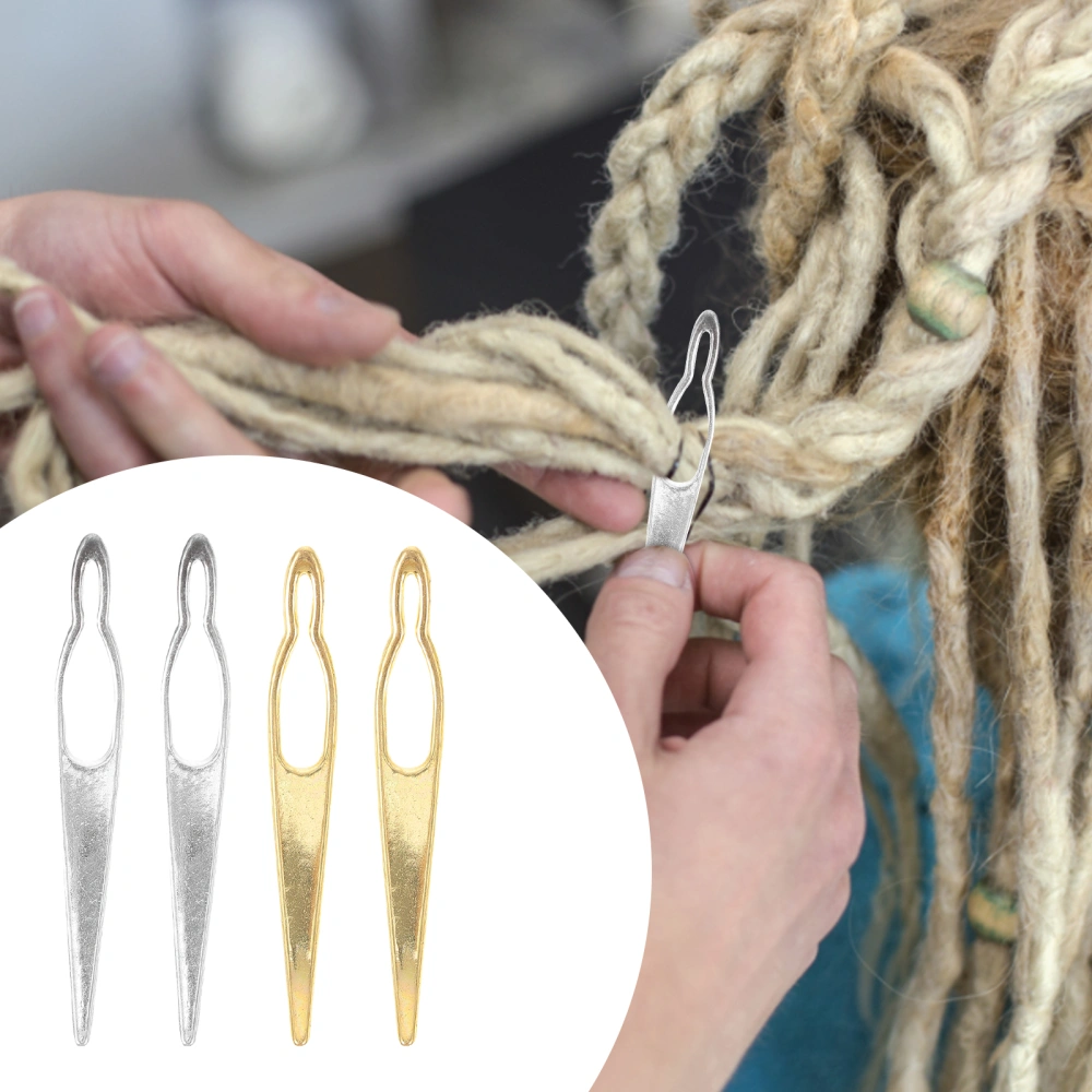 4pcs Hair Weaving Needle Crochet Dreadlocks Hook Tools Hair Knitting Supplies