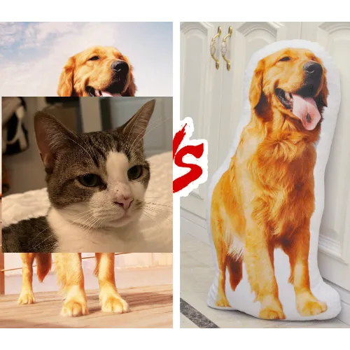 custom pet pillow - two sides only head