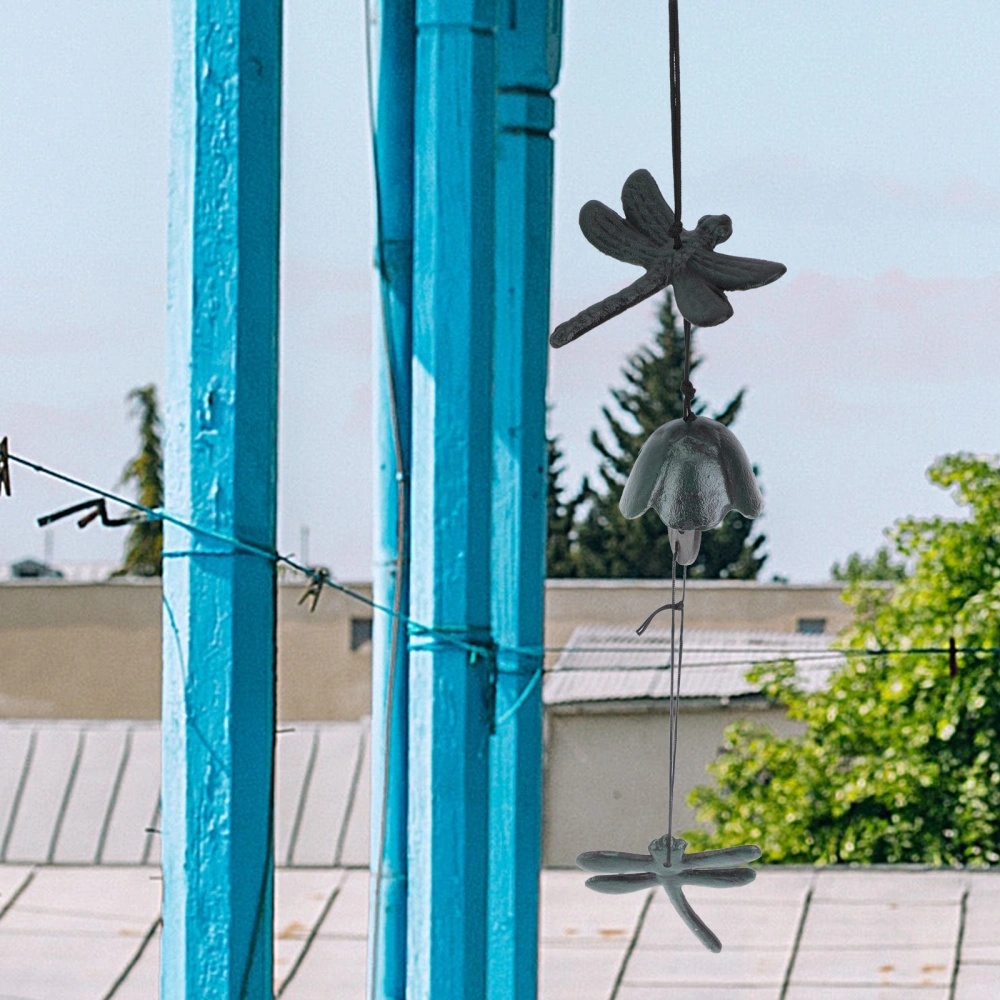 Japanese Style Wind Chime Cast Iron Wind Chime Hanging Decor Wind Bell Decor