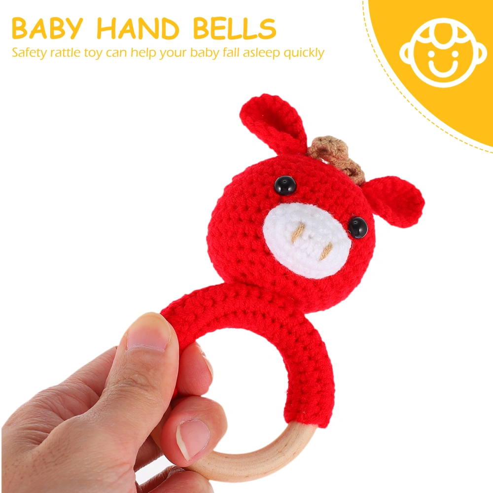 1pc Baby Hand Rattle Toy Lovely Cartoon Animal Rattle Toy Appease Plaything