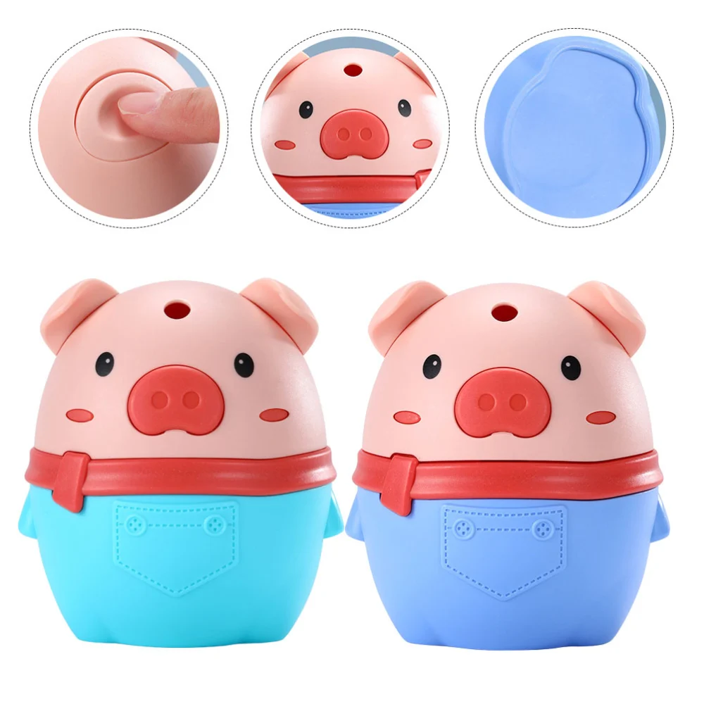 2pcs Push-type Toothpick Storage Boxes Creative Toothpick Buckets (Assorted Color)