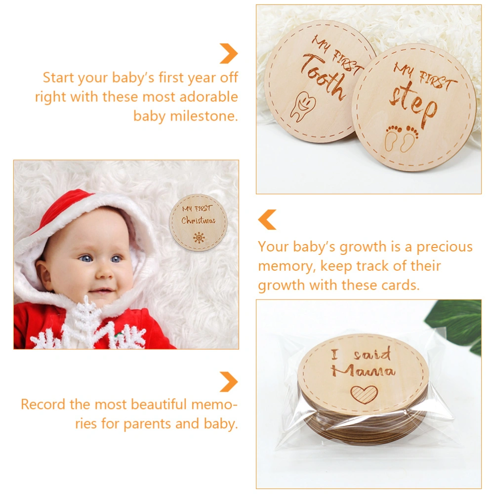 1 Set Baby Haircut Memory Milestone Cards Newborn 100 Days Photography Props