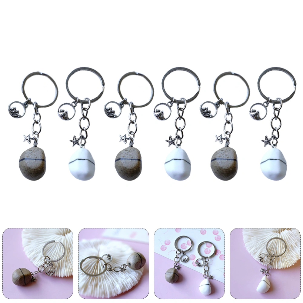 10pcs Lovely Key Ring Creative Hanging Pendants Creative Key Rings for Couples