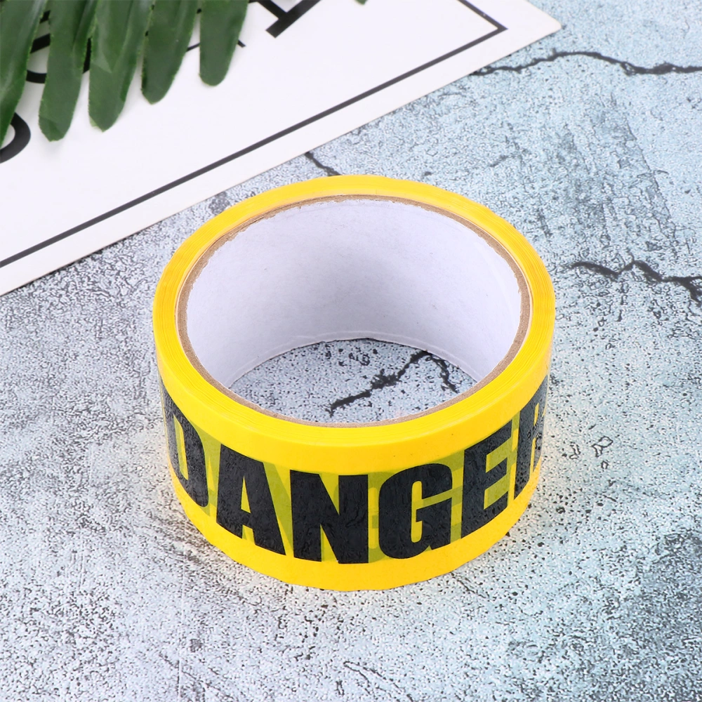 1 Roll DANGER Safety Tape Safe Self Adhesive Sticker Warning Tape Masking Tape for Walls Floors Pipes (Yellow)