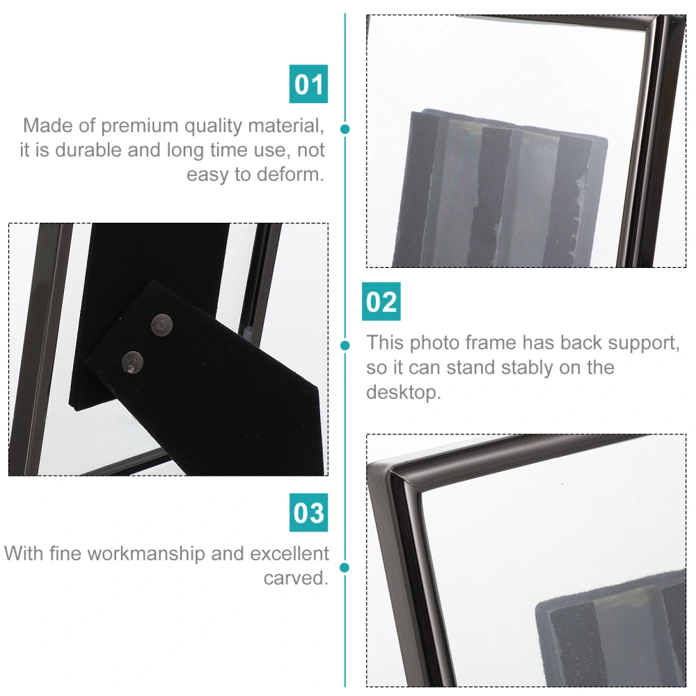 1pc Unique Picture Frame Clear Glass Picture Frame Creative Photo Holder