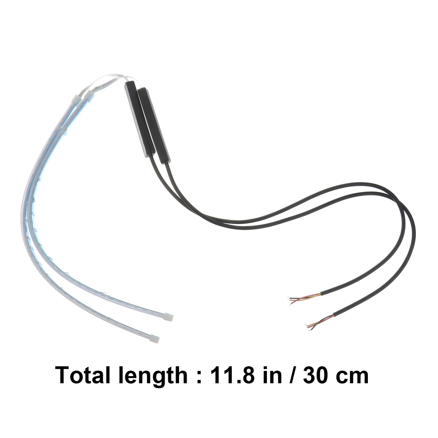 2pcs Flexible  Led Headlight Strip Headlight Bar Auto Daytime Running Light 30cm