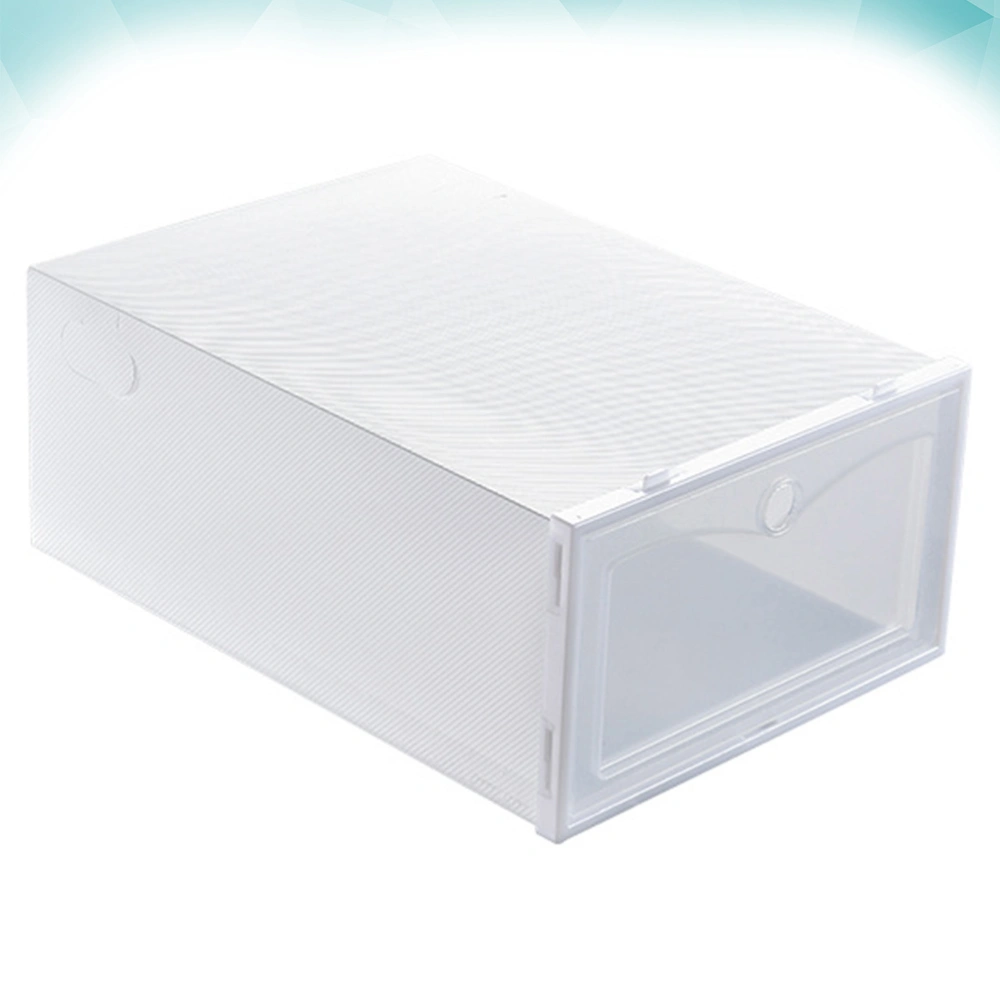 12Pcs 33x23x13cm Dustproof Shoes Case Thicken Shoes Box Style Shoe Storage Box White