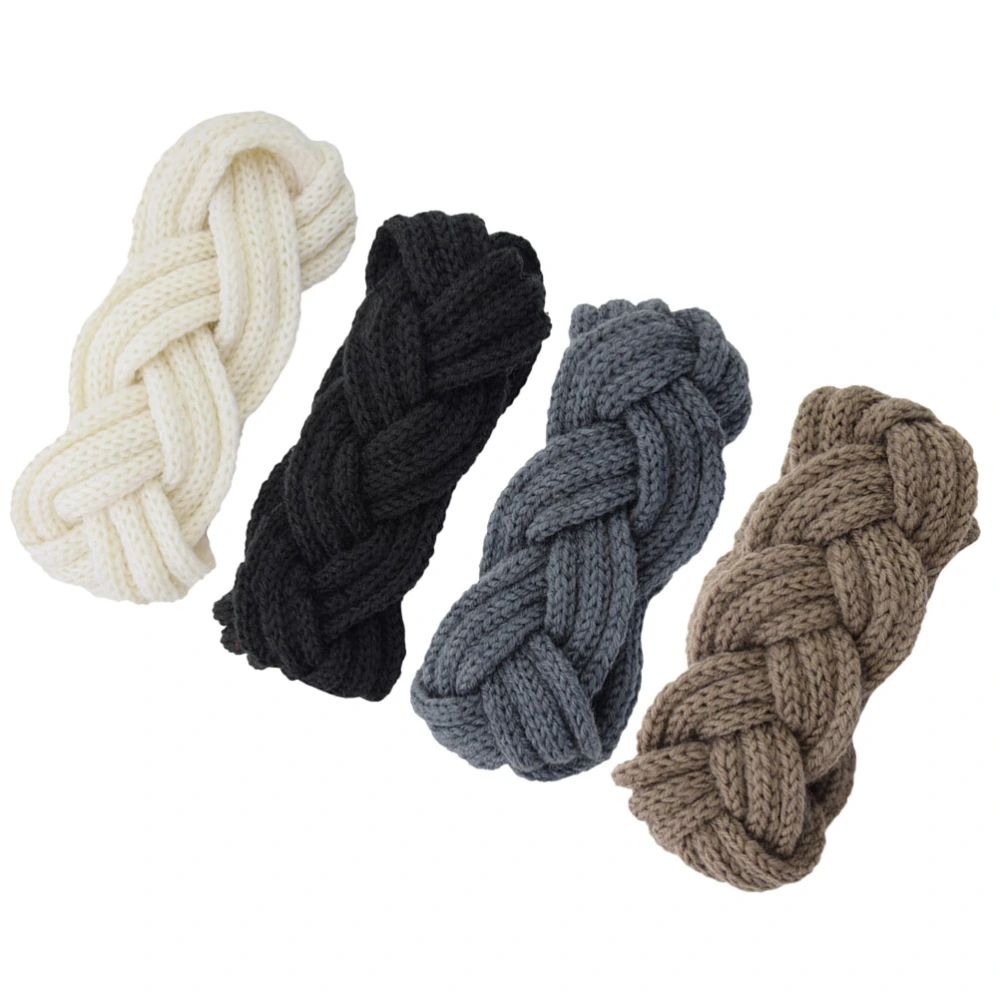 4pcs Braid Knitted Headband Crochet Ear Protection Warmer for Women Teen Girls