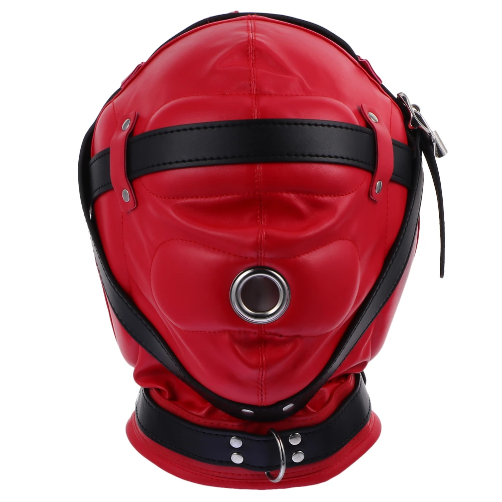 SM Mask Fetish PU Mask SM Bondage Adjustable Flirting Restraints Sex Toys