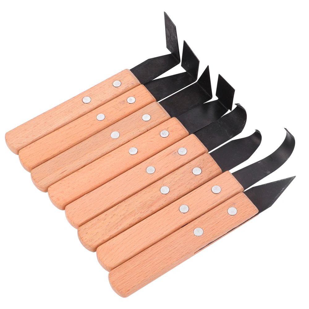 8Pcs Pottery Tools Stainless Steel Carving Knives Clay Sculpture Hand Tools