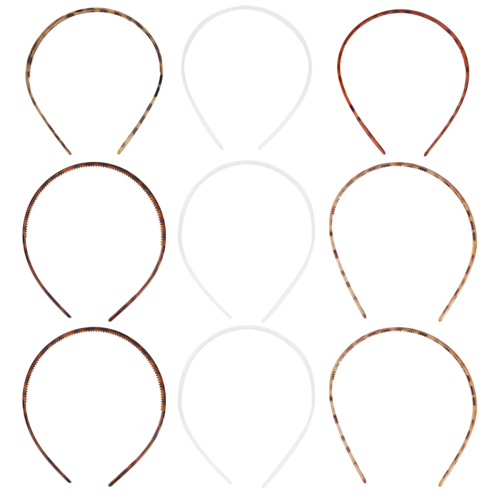 12pcs Women Plastic Hair Headband Plain Plastic Hair Bands Headbands for Girls