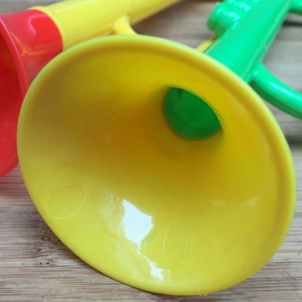 10pcs Kids Trumpet Toys Plastic Trumpet Toy Funny Noise Making Tools Cheering Prop (Random Color)