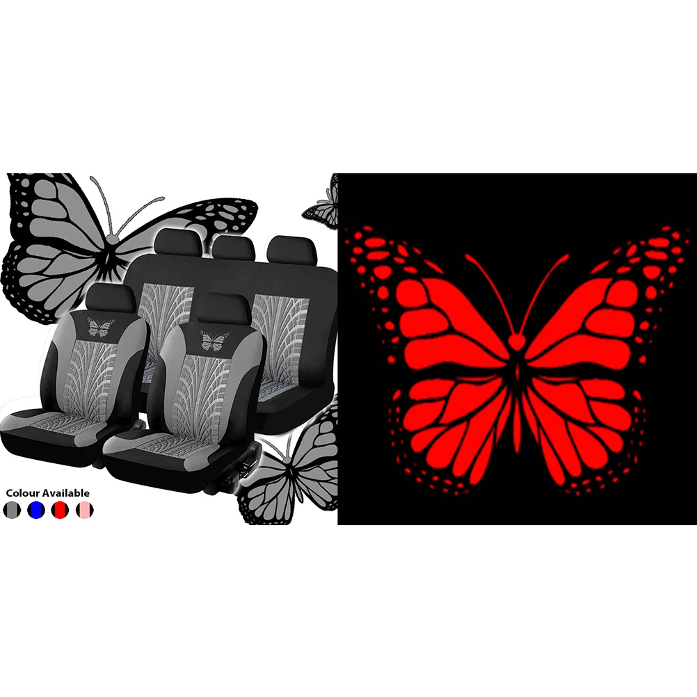 2pcs Car Seat Covers Universal Pattern Auto Seat Cushion Wear Resistant Car Seat Protector Backrest Car Accessory (Grey)