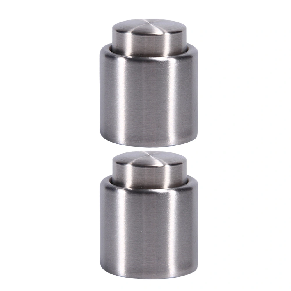 2pcs Stainless Steel Stopper Champagne Wine Stopper Bottle Sealer Wine Plug