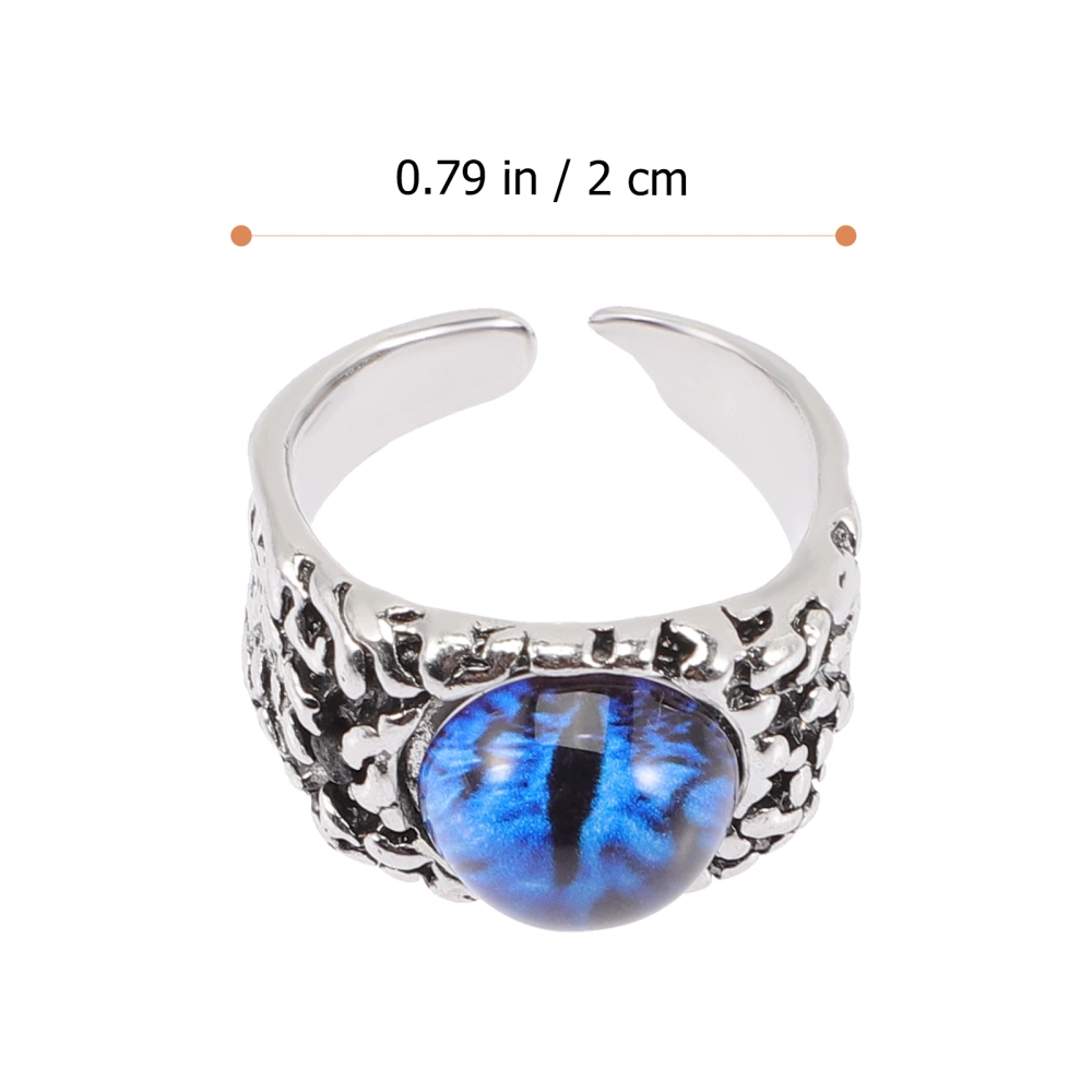 Evil Eye Ring Fashion Alloy Ring Adjustable Open Ring Women Men Finger Jewelry Gift