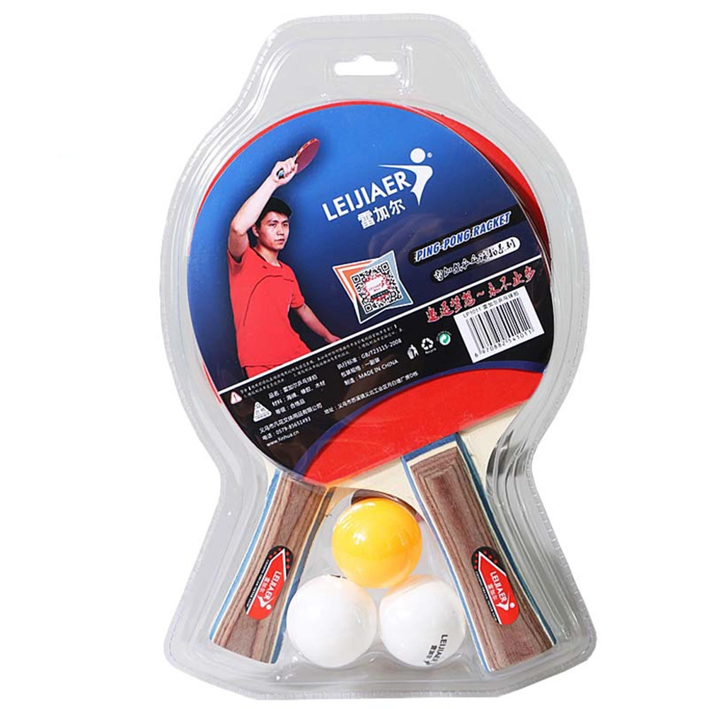 Professional Table Tennis Kit Durable Table Tennis Racket Pong Rack Bat Racket for Outdoor Sports Player Training (Shakehand Grip Long Handle)