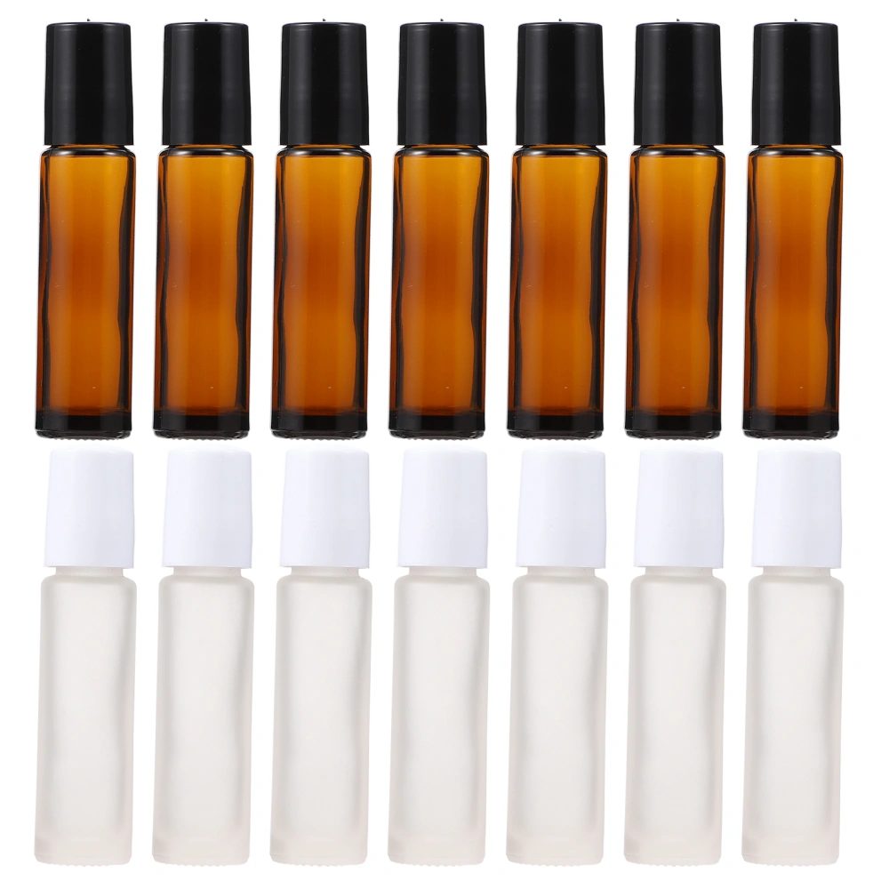 20Pcs Practical Roller Ball Bottles 10ml Essential Oil Perfume Bottles (Assorted Color)