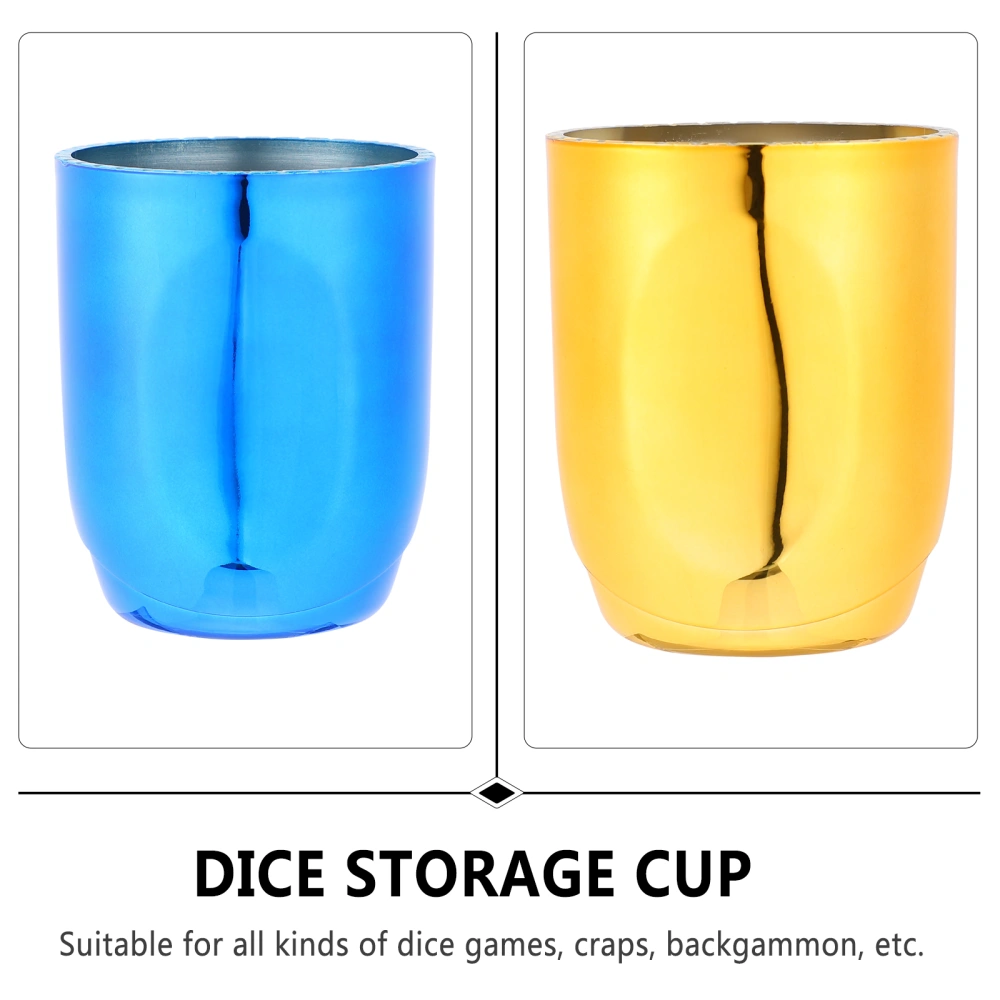 2pcs Stylish Dice Cup Plastic Dice Holder Bar Party Entertainment Game Supplies