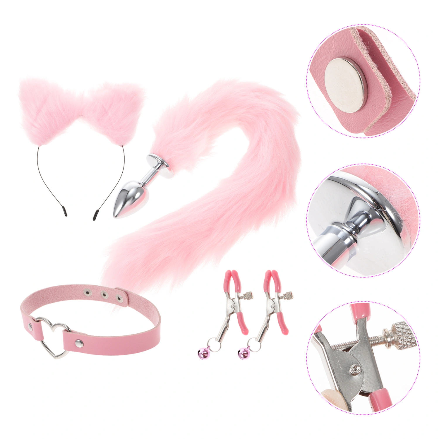 1 Set Cosplay Accessories Ears And Tail Costume Accessories Halloween Costume Prop