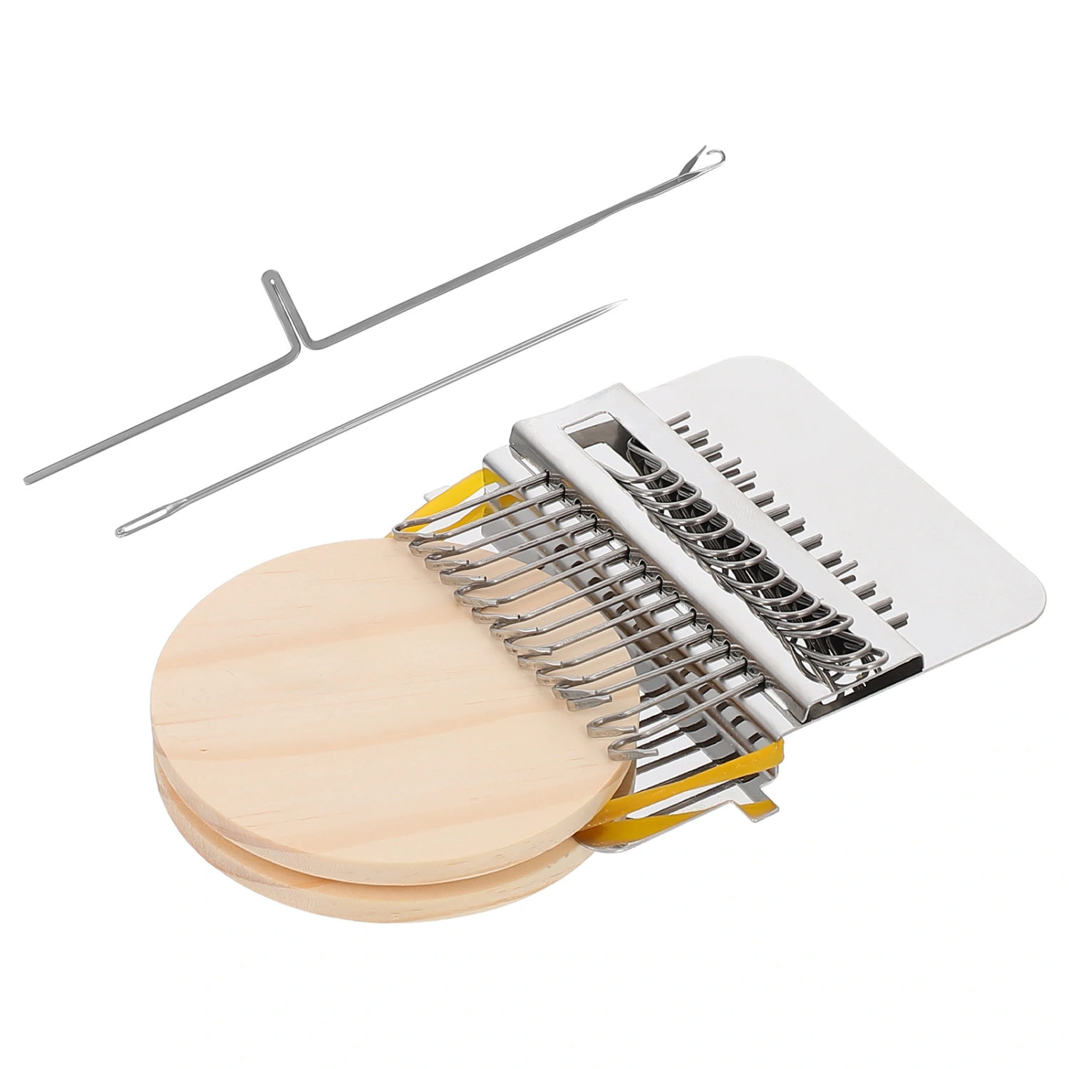 1 Set Wooden Knitter Toys Children DIY Handmade Mini Weaving Machine Toys