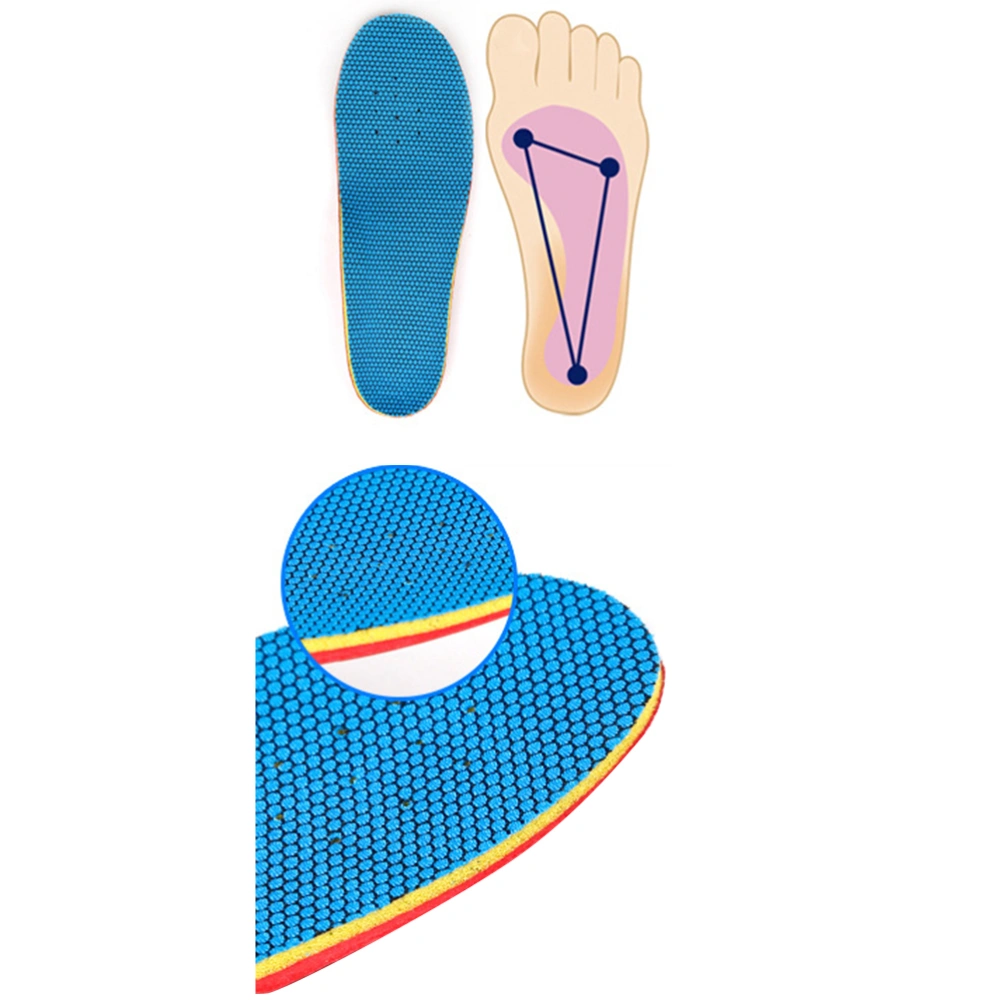 Kids Orthopedics Insole Kids Children EVA Orthopedic Orthotics Flat Foot Flatfoot Arch Support Shoe Insoles Pads - Size 32-35