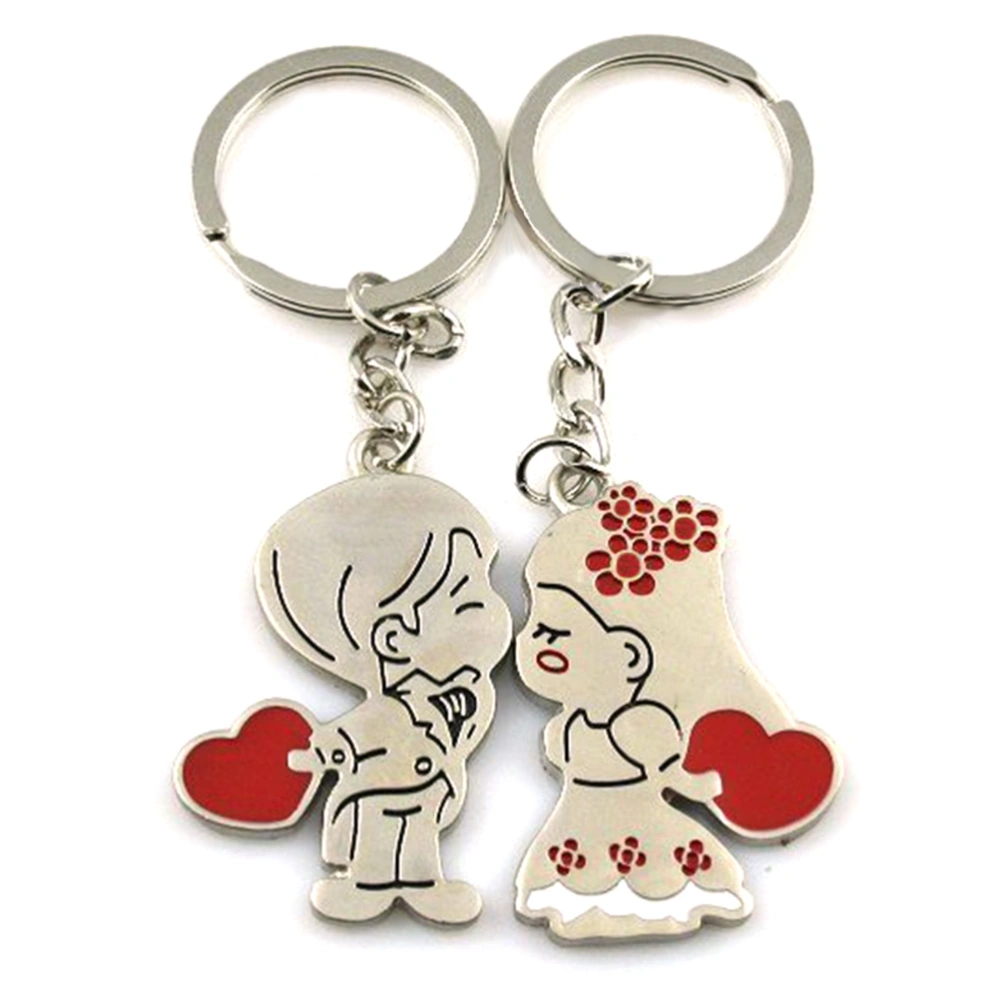 2pcs Valentine's Day Couples Keychains Keyring Set Personalized Couples Jewelry