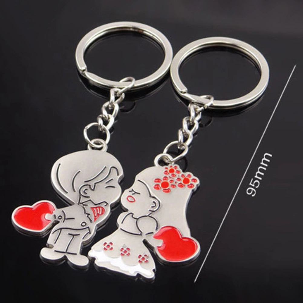 2pcs Valentine's Day Couples Keychains Keyring Set Personalized Couples Jewelry