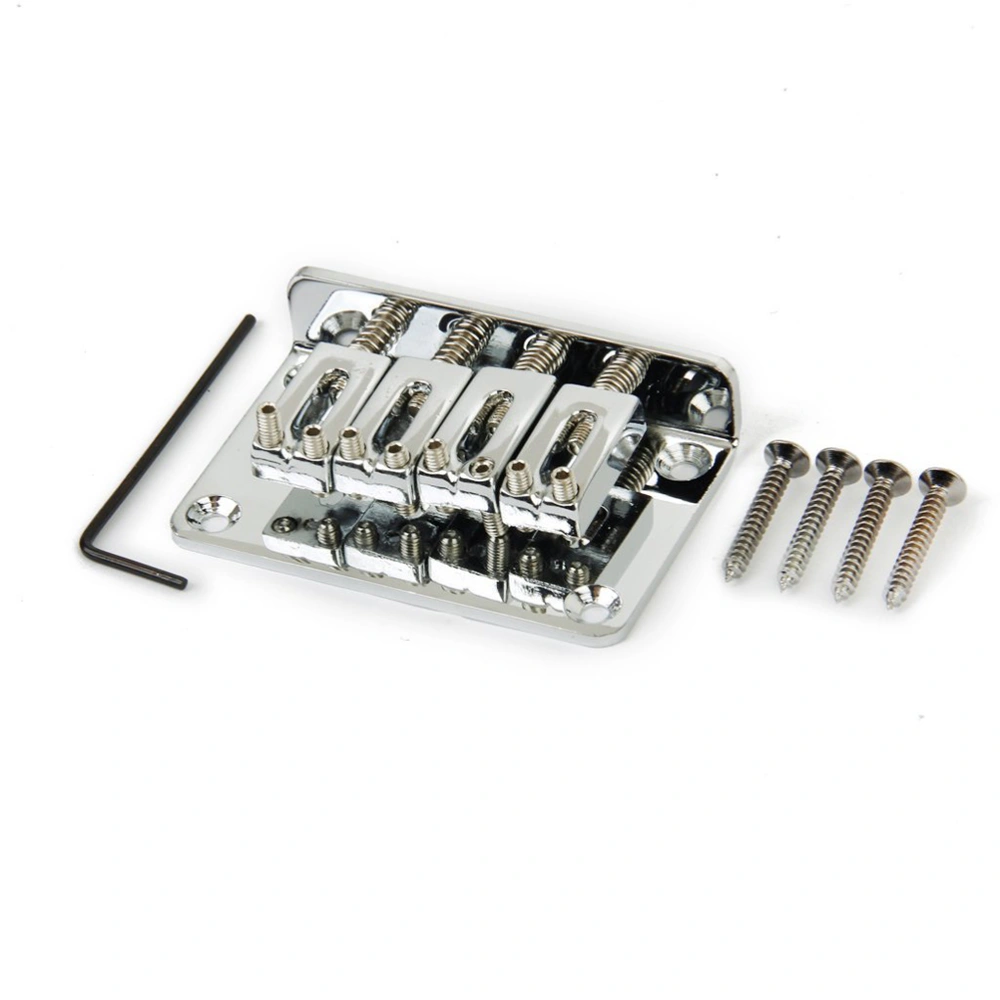 Four String Bass Ukulele Bridge (Silver)