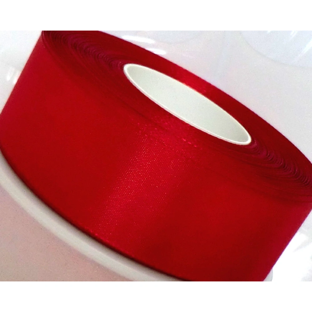 50m * 4cm Solid Dacron Ribbon Gift Ribbon Curling Ribbon (Red)