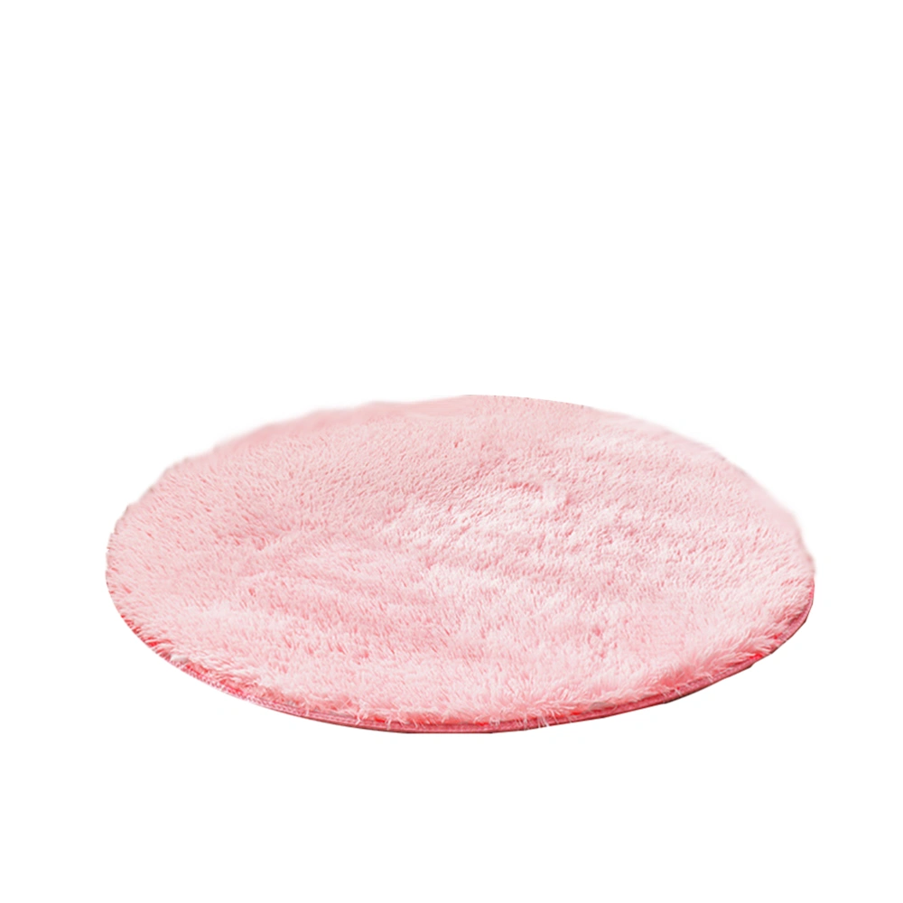 Bedroom Carpet Round Floor Mat Living Room Carpet Plush Floor Mat Floor Mat Carpet (Pink)