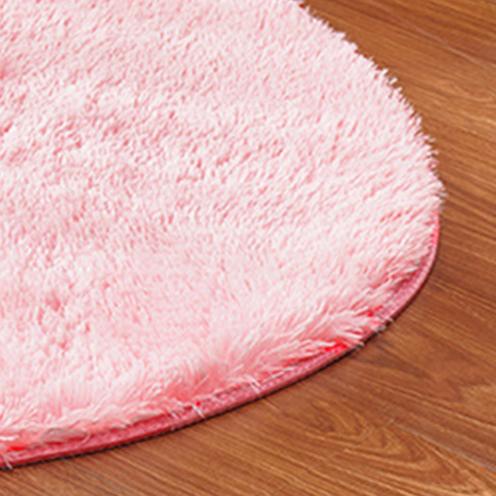 Bedroom Carpet Round Floor Mat Living Room Carpet Plush Floor Mat Floor Mat Carpet (Pink)
