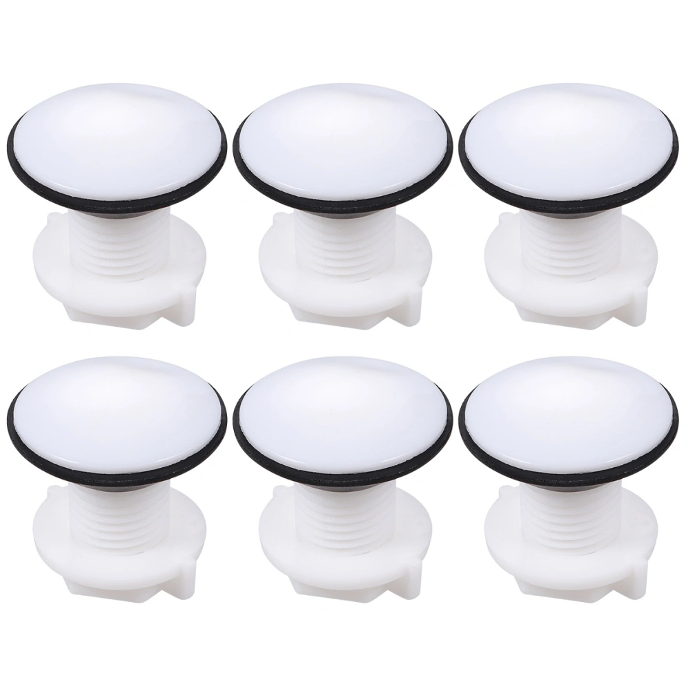 6pcs Simple Sink Stopper Drain Stoppers Plugs Faucet Hole Plug Water Plug for Basin Laundry Bathtub Kitchen Bathroom