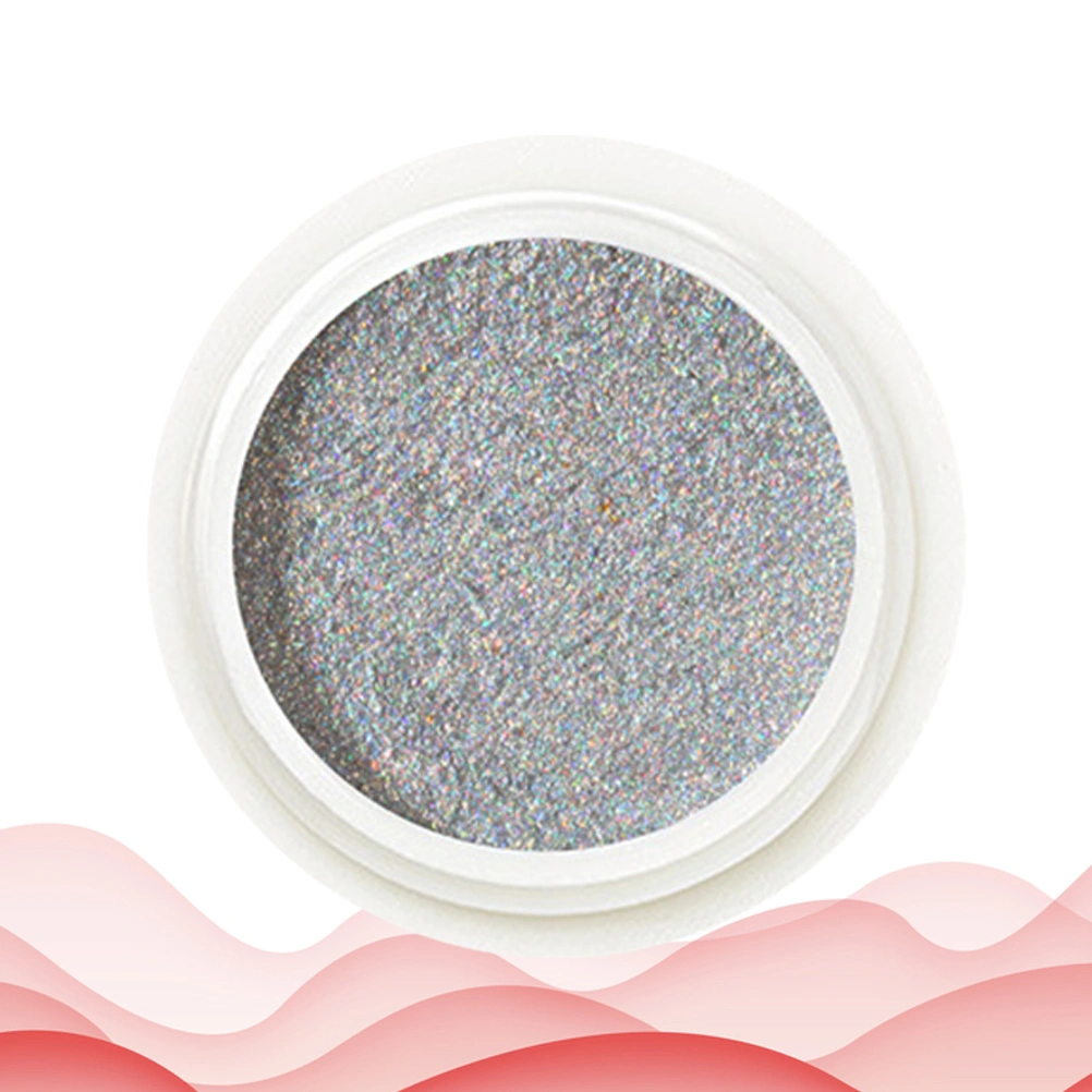 1PC Portable Nail Art Powder Electroplated Titanium Gold Powder Shiny Manicure Powder Delicate Nail Art Decor for Women Salon (Silver)