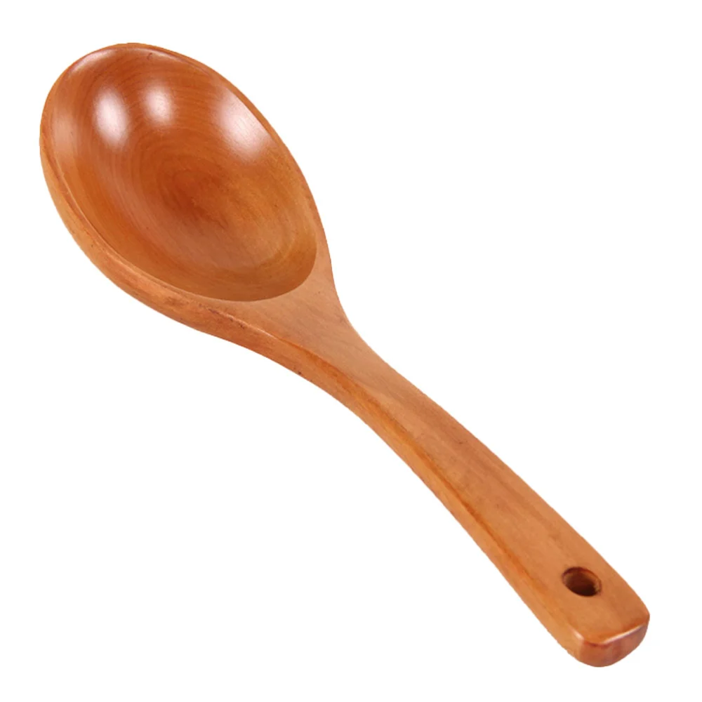 Japanese Style Spoon Wooden Rice Spoon Portable Porridge Spoon for Kitchen